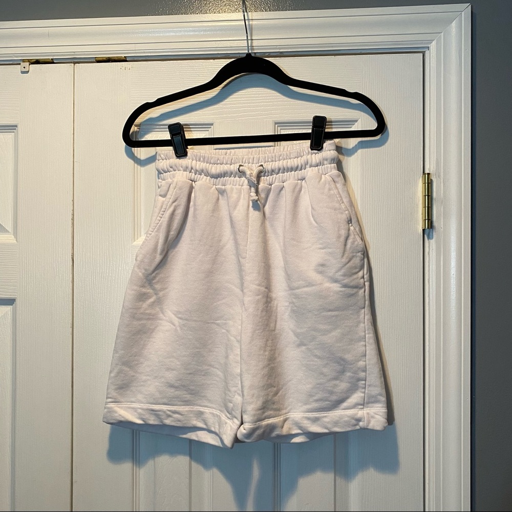 Collusion Sweat Shorts in White
